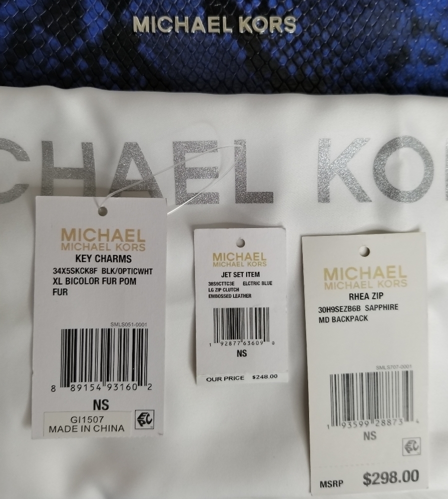 3 PCS MICHAEL KORS BACKPACK SET wallet pom $624 - Picture 8 of 11